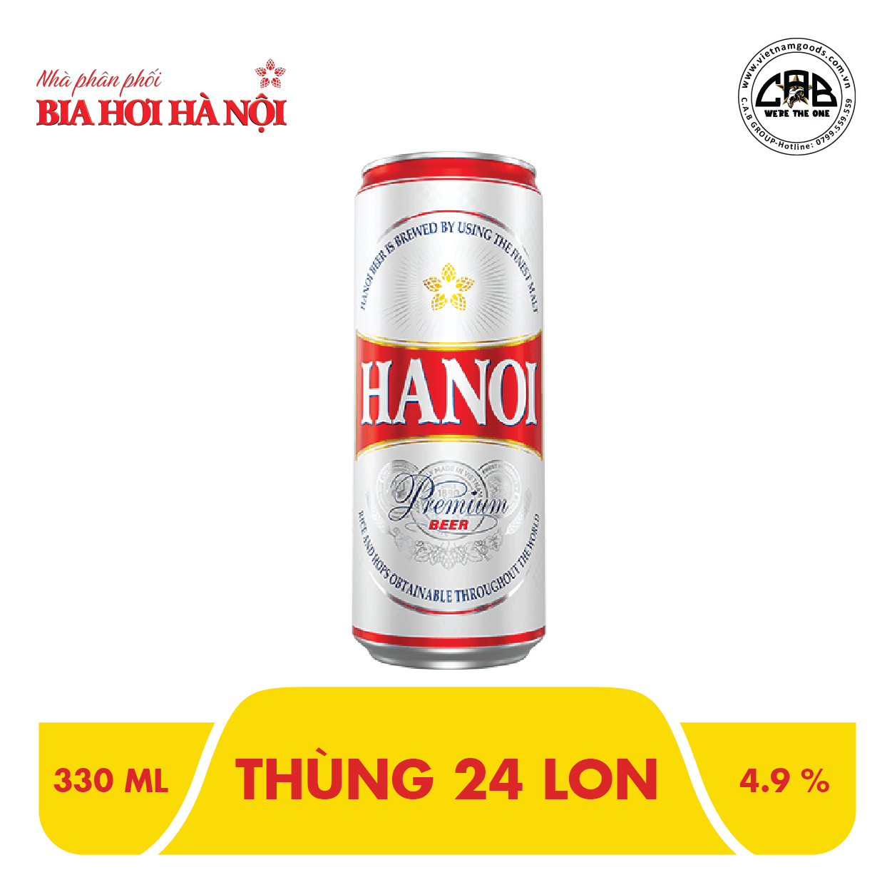 BIA HÀ NỘI PREMIUM LON