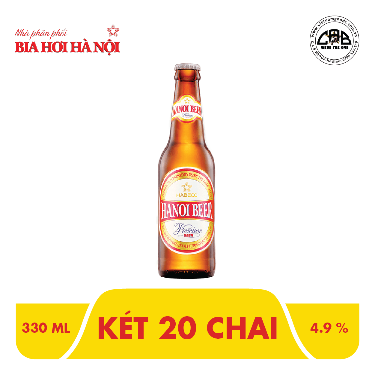BIA HÀ NỘI PREMIUM CHAI