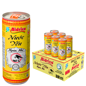 Nước yến ngân nhĩ Bidrico lon 240ml