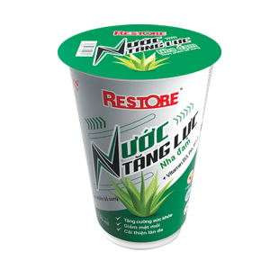 Nước tăng lực nha đam Restore ly 225ml